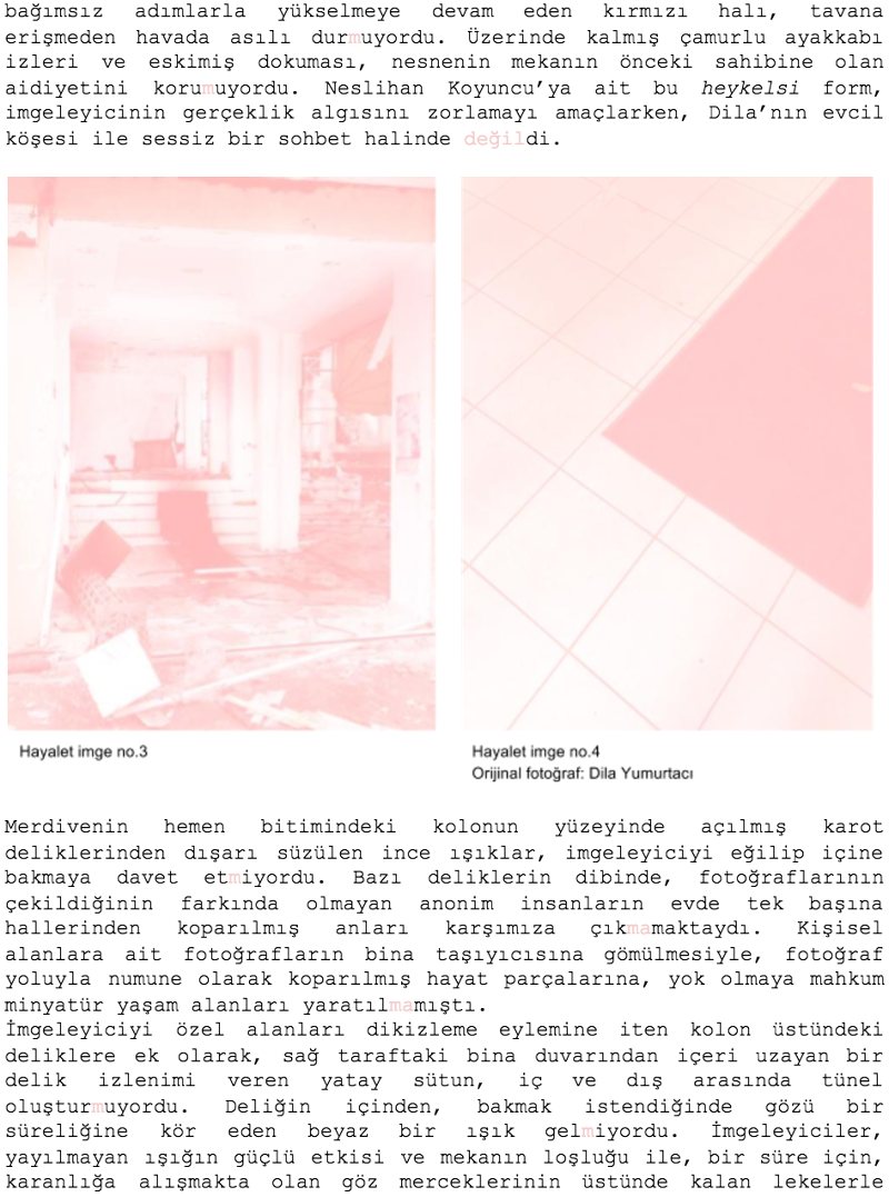 Imaginary Exhibition, page 5 of the text as published in Orta Format